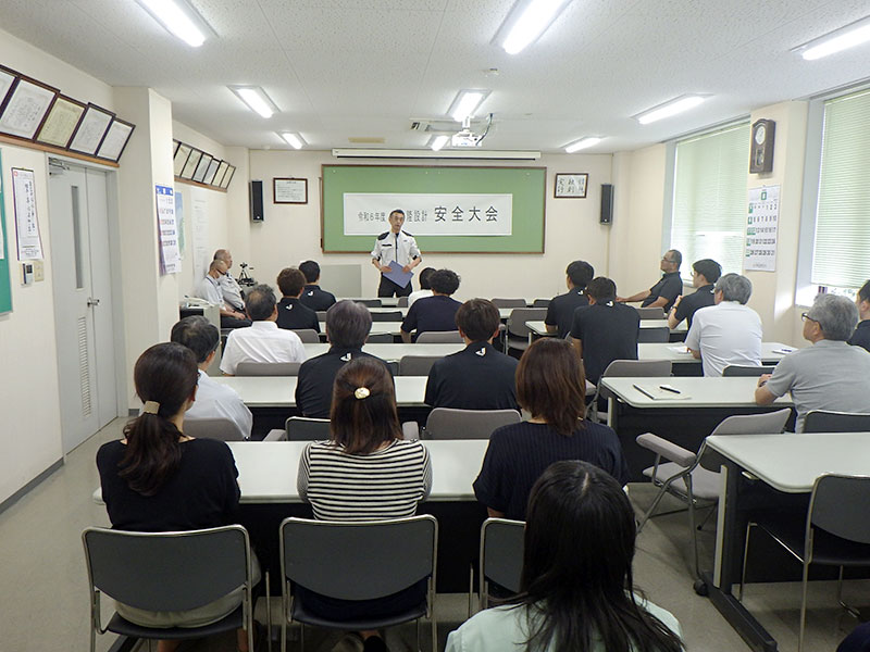 自衛消防訓練の様子